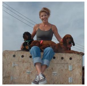 Me with Daisy, Lola and Sandy 2002