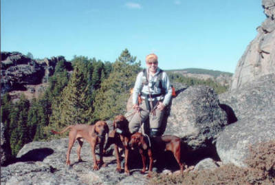Me with Ozzy, Red and Lola 2005
